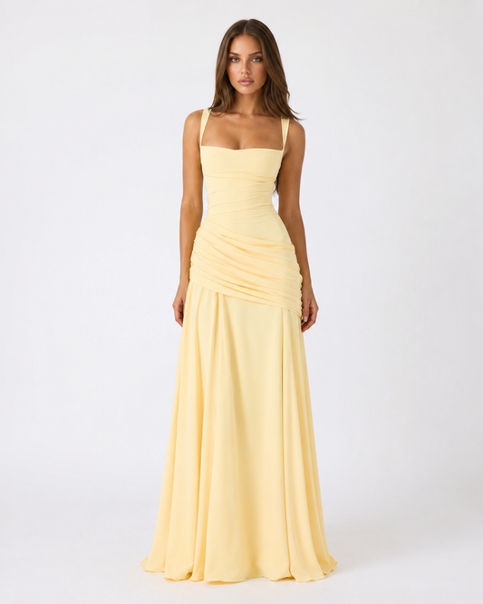 Vestido largo Sculpted Muse