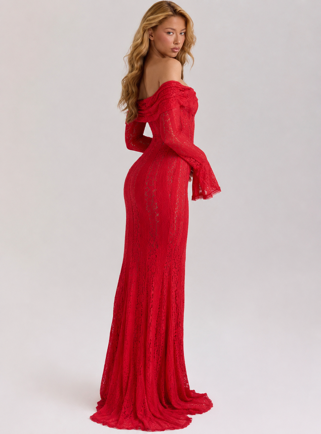 Vestido largo de encaje Ethereal