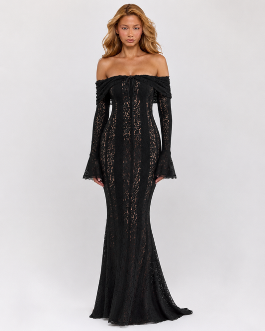 Vestido largo de encaje Ethereal